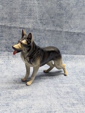 Vintage Lefton German Sheperd Figurine Japan Mid Century Porcelain Alsatian